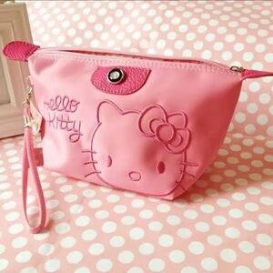 Hello Kitty Pink Cosmetic Bag with Pink Accents